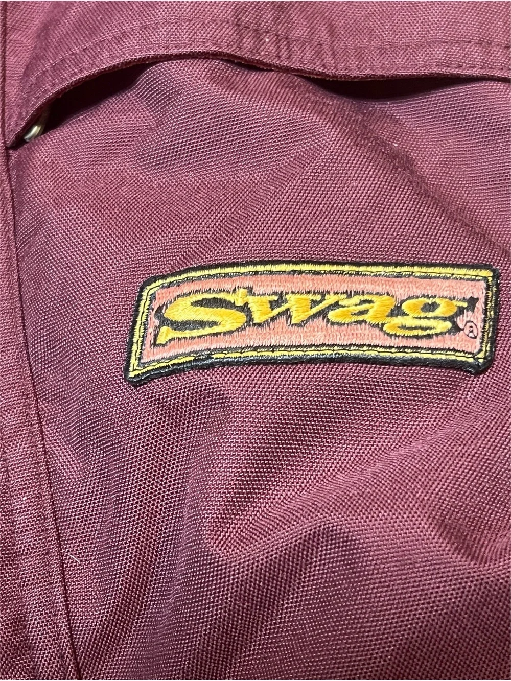 Swag vintage tri color canvas hi/low hem men’s ski jacket size XXL (54)